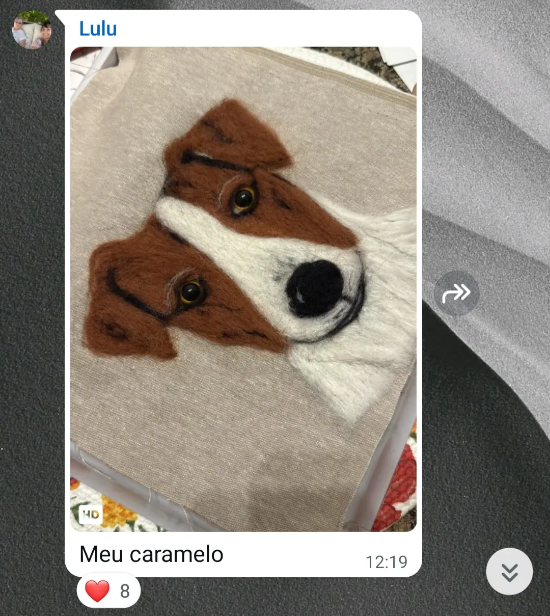 Peça criada por aluna do Curso Gato Realista